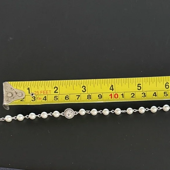 VSA PEARL BEADED WRAP NECKLACE 6MM PEARLS CREAM - NWT - Picture 5 of 11